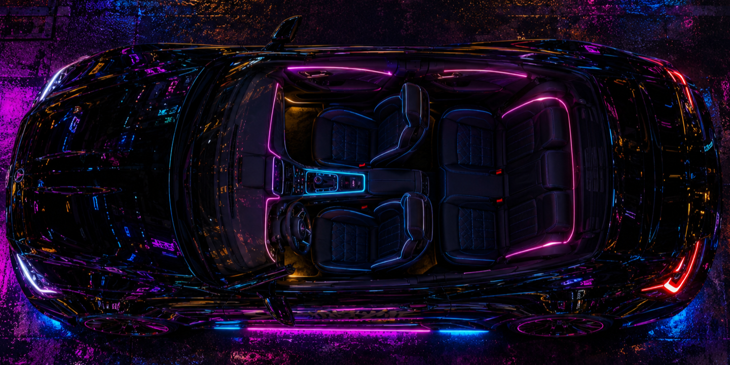 ShyneTyme sedan top view